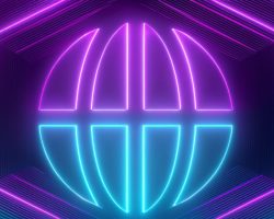 Firefly 0 and 1, matrix style, with blue neon lights. With a dark blue background forming the style